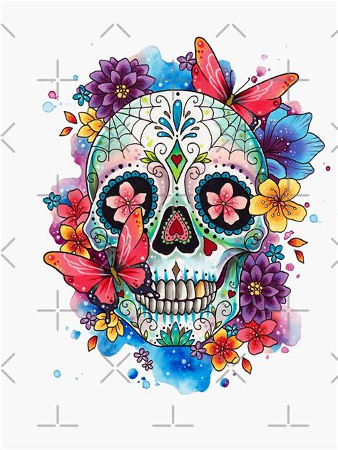 butterfly sugar skull